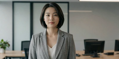 Female gastroenterologist in a modern office with clean lines